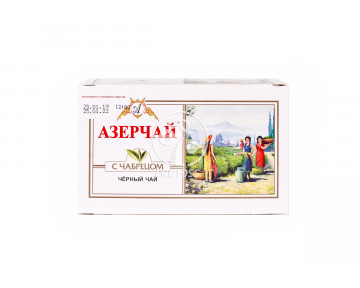 Азерчай черный байховый с чабрецом 25 пакетиков